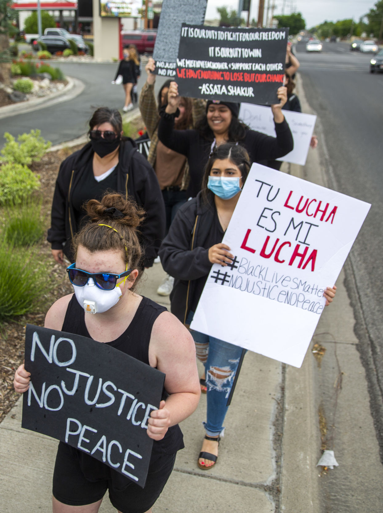 Citizens gather to protest police brutality